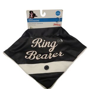 Petco Dog Ring Bearer Bling Bearer  Reversible Dog Bandana Size M/L